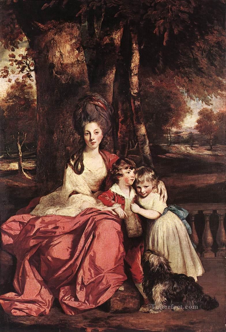 Lady Delme y sus hijos Joshua Reynolds Pintura al óleo